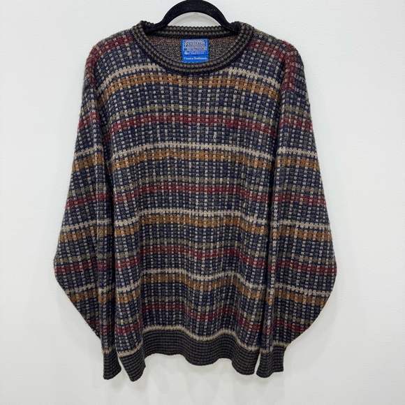 Pendleton Woolen Mills Multicolor Virgin Wool textured sweater Unisex - Picture 1 of 7